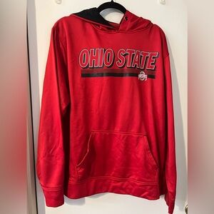 Ohio State Hoodie Mens L - OSU Buckeyes Red Varsity Authentic Apparel Football
